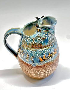 Handmade Butterfly Pitcher