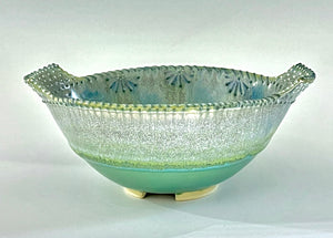 Handmade Pottery Serving Bowl with Handles