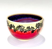 Load image into Gallery viewer, Ruby Slip Trailed Bowl