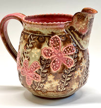 Load image into Gallery viewer, Handmade Pink Flower Power Pitcher