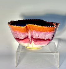 Load image into Gallery viewer, Handmade Pottery Flame Serving Bowl