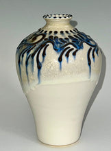 Load image into Gallery viewer, Handmade Satin White Crystalline Vase
