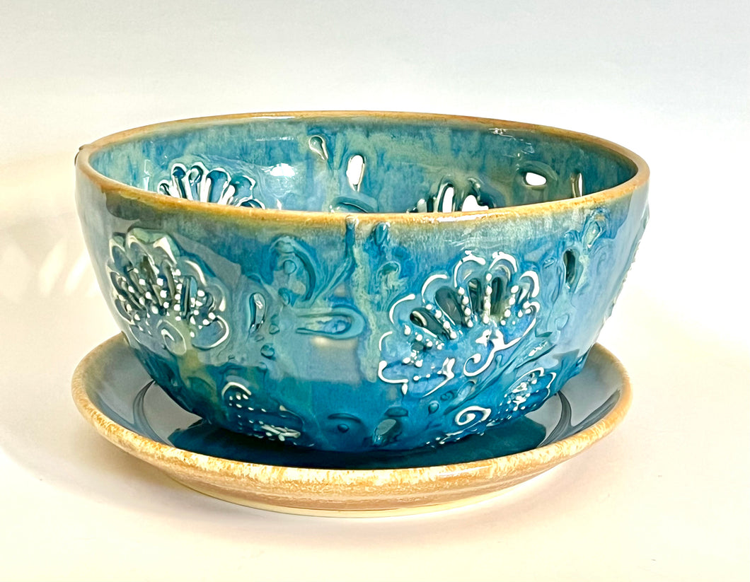 Handmade Pottery Berry Bowl (a slightly imperfect second)