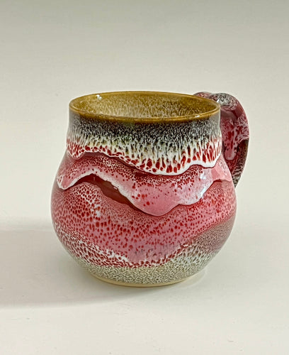 Pink Panther Oil Spot Pottery Mug