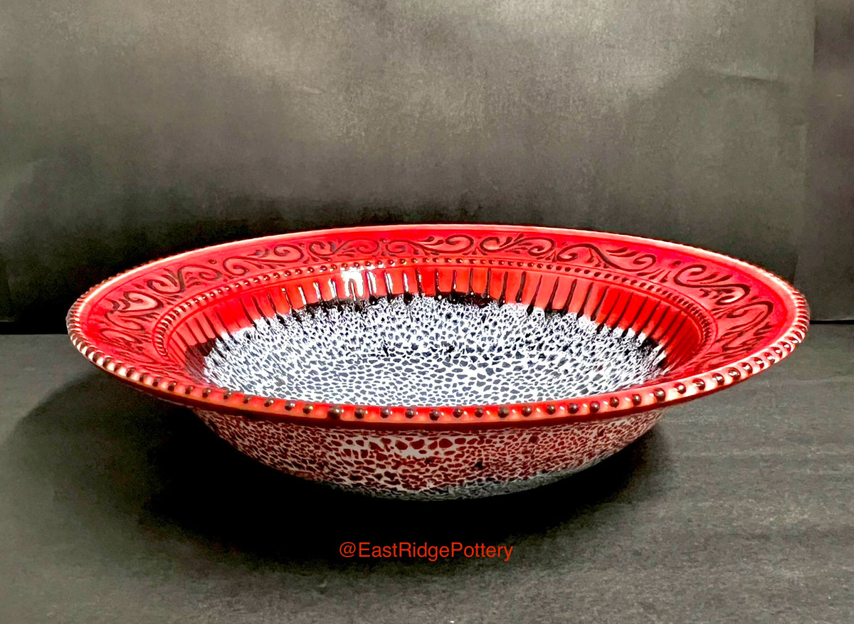 Handmade Pottery Ruby Serving Bowl – East Ridge Pottery