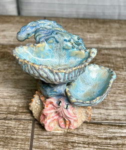 Handmade Pottery Sea Sculpture S&P Server