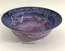 Load image into Gallery viewer, Handmade Mulberry Wave Pottery Serving Bowl