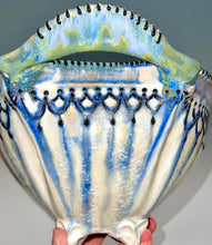 Load image into Gallery viewer, Handmade Altered Pottery Crystalline Centerpiece Bowl