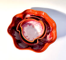 Load image into Gallery viewer, Handmade Pottery Flame Serving Bowl