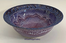 Load image into Gallery viewer, Handmade Mulberry Wave Pottery Serving Bowl