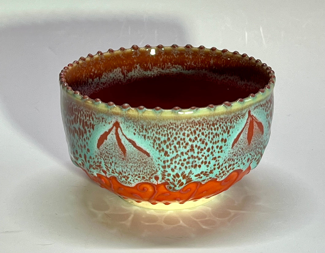 Handmade Oil Spot Snack Bowl