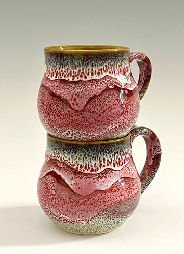 Pink Panther Oil Spot Pottery Mug