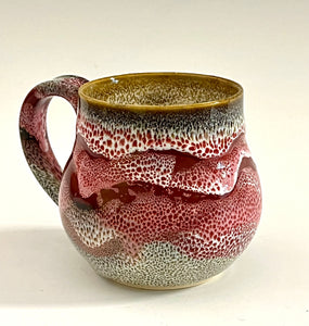 Pink Panther Oil Spot Pottery Mug