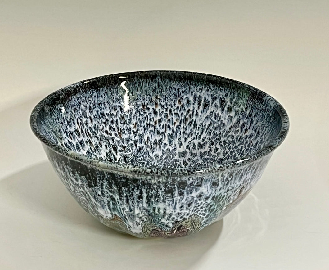 Handmade Oil Spot Salad Bowl