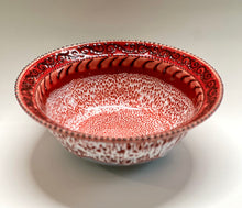 Load image into Gallery viewer, Handmade Red Oil Spot Serving Bowl