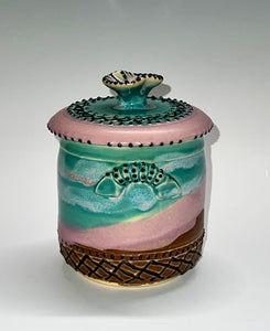 Handmade Pottery Beach Vibes Jar