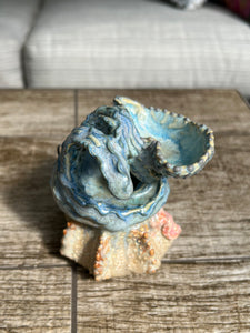 Handmade Pottery Sea Sculpture S&P Server