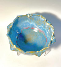 Load image into Gallery viewer, Handmade Pottery Starflower Serving Bowl