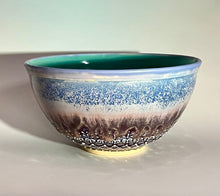 Load image into Gallery viewer, Handmade Iris Sparkle Serving Bowl