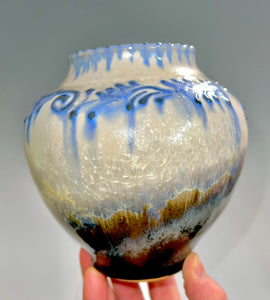 Handmade Crystalline Pottery Vase