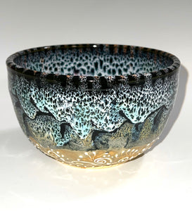 Handmade Pottery Oil Spot Bowl