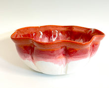 Load image into Gallery viewer, Handmade Pottery Ruby Serving Bowl