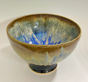 Handmade Pedestal Constellations Bowl