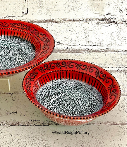 Handmade Pottery Ruby Bowl