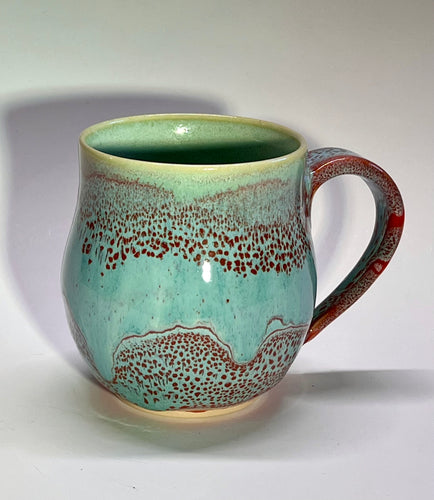 Handmade Persimmon Oil Spot Mug