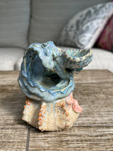 Load image into Gallery viewer, Handmade Pottery Sea Sculpture S&amp;P Server