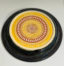 Load image into Gallery viewer, Handmade Happy Orange Pottery Dinner Plate