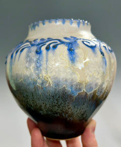Handmade Crystalline Pottery Vase