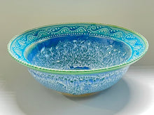 Load image into Gallery viewer, Handmade Large Oil Spot Serving Bowl