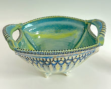 Load image into Gallery viewer, Handmade Altered Pottery Crystalline Centerpiece Bowl