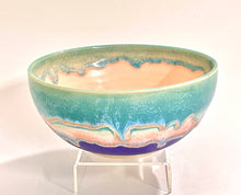 Load image into Gallery viewer, Handmade Beach Vibes Pottery Dinner Bowl