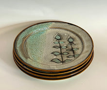 Load image into Gallery viewer, Handmade Snowy Day Dinner Plates (set of 4 plates)