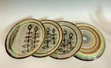 Load image into Gallery viewer, Handmade Snowy Day Dinner Plates (set of 4 plates)