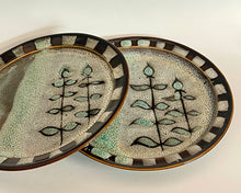Load image into Gallery viewer, Handmade Snowy Day Dinner Plates (set of 2)