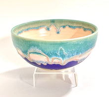 Load image into Gallery viewer, Handmade Beach Vibes Pottery Dinner Bowl