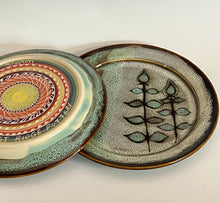 Load image into Gallery viewer, Handmade Snowy Day Breakfast Plates. (Set of 2)