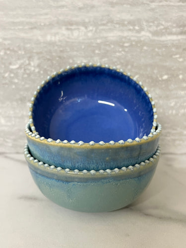 Handmade Pottery Snack Bowls Set (3 bowls)