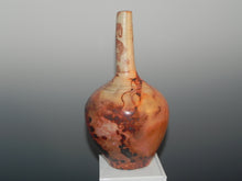 Load image into Gallery viewer, Studio Pottery. Wheel Thrown Bottle. Barrel Fired In A Sagar. Burnished. Original Art