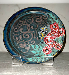 Handmade Butterfly Dinner Plate